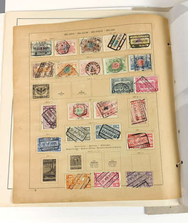 Sammlung Briefmarken Belgien, Niederlande 1867/1937 - Foto 6