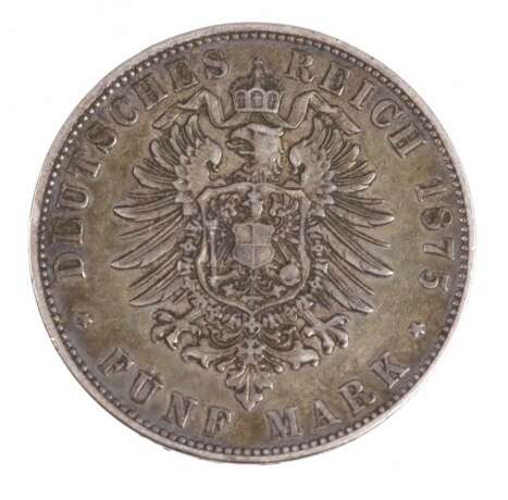 5 Mark Friedrich von Baden 1875 G - photo 2