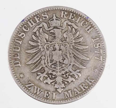 2 Mark Wilhelm I Preussen 1877 A - фото 2