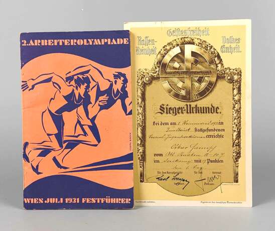 Sieger-Urkunde Insbruck 1932 u.a. - Foto 1