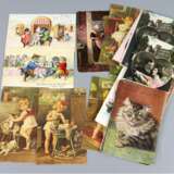 30 Jugendstil Postkarten *Katzen* u.a. - photo 1