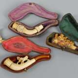 4 Meerschaum Pfeifen um 1900 - Foto 1