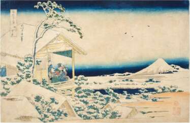 Katsushika Hokusai (1760-1849) | Snowy Morning At Koishikawa (Koishikawa yuki no ashita) | Edo period, 19th century
