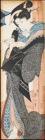 Utagawa Kunisada (1786-1864) Kikugawa Eizan (1787-1867) Utagawa Kunimaru (1793-1829) Utagawa Kuninao (1795-1854) | A collection of fourteen woodblock prints | Edo period, 19th century - Foto 23