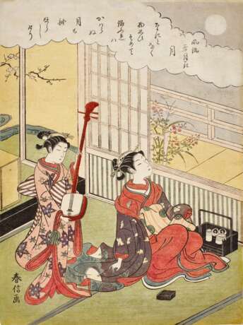 Suzuki Haruonbu (1725-1770) | Moon (Tsuki) | Edo period, 18th century - фото 1