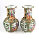 Paire de Vases Cantonais Family Rose. Porcelain 35 - photo 4