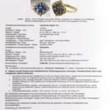 Hochwertiger Ring mit Saphiren und Bril - photo 2