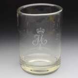 Biedermeier Monogramm Becherglas um 1840 - photo 1