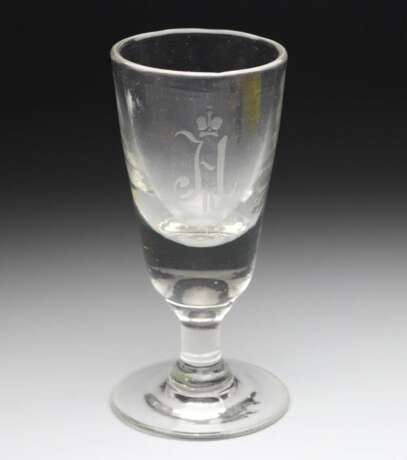 Monogramm Pokalglas um 1900 - photo 1