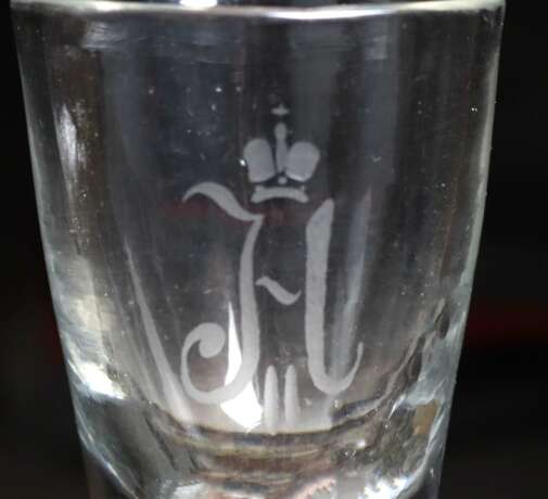 Monogramm Pokalglas um 1900 - photo 2