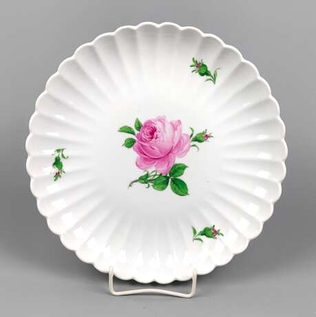 Meissen Anbietteller *Rote Rose* - photo 1