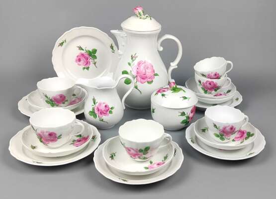 Meissen Kaffeeservice *Rote Rose* für 6 Personen - фото 1