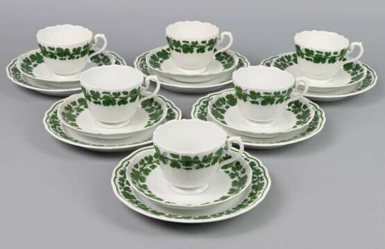 Meissen 6 *Weinlaub* Gedecke 1924/34 - фото 1