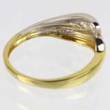 Bicolor Ring mit Zirkonia - GG/WG 333 - Foto 5