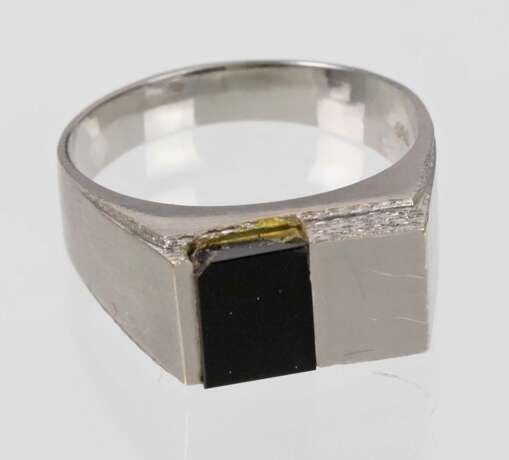 moderner Herren Ring mit Onyx - WG 585 - Foto 1