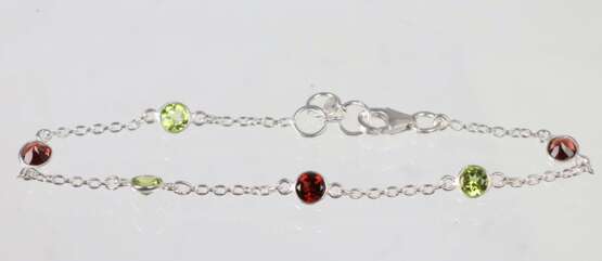 Granat Peridot Armband - Foto 2