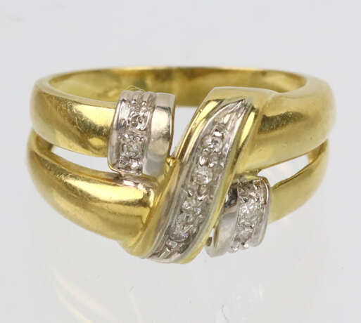 Croisé Ring mit Brillanten - GG 750 - photo 1