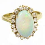 exzellenter Opal Brillant Ring - GG 585 - photo 2