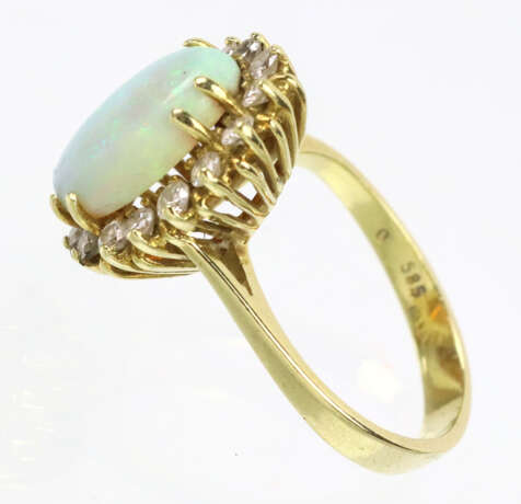 exzellenter Opal Brillant Ring - GG 585 - фото 3