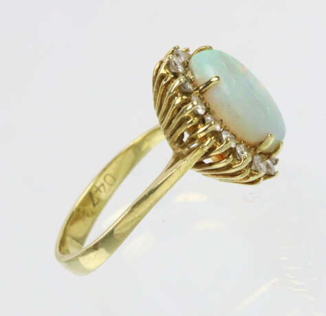 exzellenter Opal Brillant Ring - GG 585 - photo 4