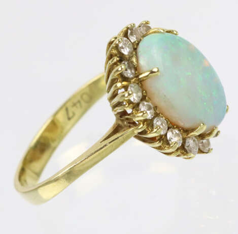 exzellenter Opal Brillant Ring - GG 585 - фото 5