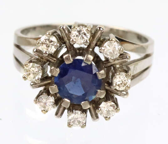 Saphir Brillant Ring - WG 585 - photo 2