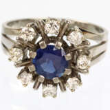 Saphir Brillant Ring - WG 585 - photo 2