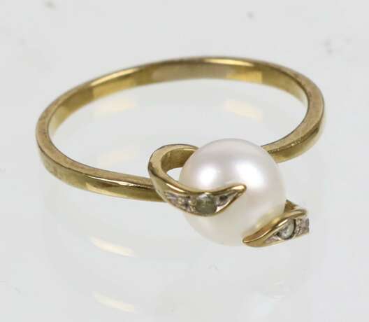 Perl Diamant Ring - GG 333 - Foto 1