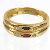 Saphir Rubin Brillant Ring - GG 333 - Foto 1