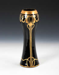 Art Nouveau Vase with gold decor.