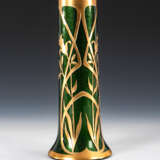 Jugendstil-Vase mit Golddekor, HARRACH. - photo 1