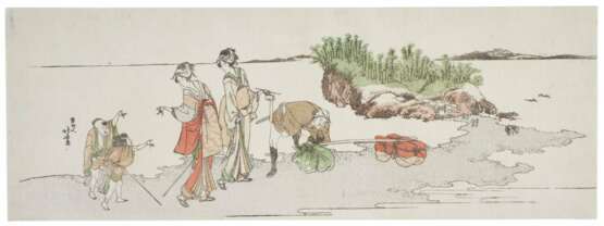 Katsushika Hokusai (1760-1849) | The beach at Enoshima | Edo period, 19th century - Foto 1