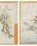 Хоккей Тотоя (1780-1850). Totoya Hokkei (1780-1850) | Two surimono from the series Meng Qiu (Mogyu) | Edo period, 19th century