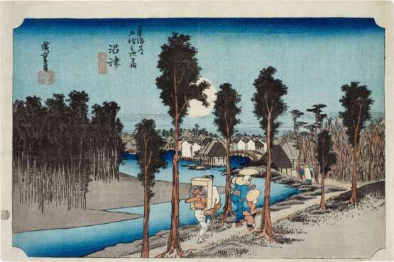 Utagawa Hiroshige (1797-1858) | Numazu: Twilight (Numazu, tasogare zu) | Edo period, 19th century - фото 1