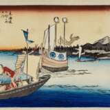 Utagawa Hiroshige (1797-1858) | Five woodblock prints from the series Fifty-three Stations of the Tokaido (Tokaido gojusan tsugi no uchi), also known as the First Tokaido or Great Tokaido | Edo period, 19th century - фото 4