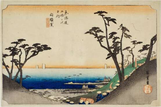 Utagawa Hiroshige (1797-1858) | Five woodblock prints from the series Fifty-three Stations of the Tokaido (Tokaido gojusan tsugi no uchi), also known as the First Tokaido or Great Tokaido | Edo period, 19th century - photo 6