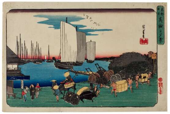 Utagawa Hiroshige (1797–1858) | Evening View of Takanawa (Takanawa no yukei) | Edo period, 19th century - photo 1