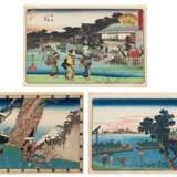 Utagawa Hiroshige (1797-1858) | Three woodblock prints | Edo period, 19th century - фото 1