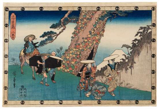 Utagawa Hiroshige (1797-1858) | Three woodblock prints | Edo period, 19th century - Foto 6