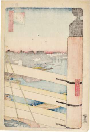 Utagawa Hiroshige (1797-1858) | Nihonbashi Bridge and Edobashi Bridge (Nihonbashi Edobashi) | Edo period, 19th century - Foto 2