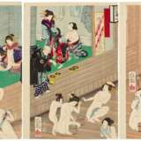 Utagawa Yoshiiku (1833-1904) | The Long-awaited Return of Flowers in Hot Springs (Ichiyo-raifuku hana sugata yu) | Edo - Meiji period, 19th century - photo 1