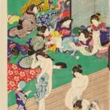 Utagawa Yoshiiku (1833-1904) | The Long-awaited Return of Flowers in Hot Springs (Ichiyo-raifuku hana sugata yu) | Edo - Meiji period, 19th century - Foto 2