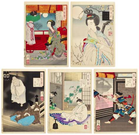 Tsukioka Yoshitoshi (1839-1892) | Ten woodblock prints from the series One Hundred Aspects of the Moon (Tsuki hyakushi) | Meiji period, late 19th century - photo 2