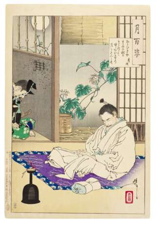 Tsukioka Yoshitoshi (1839-1892) | Ten woodblock prints from the series One Hundred Aspects of the Moon (Tsuki hyakushi) | Meiji period, late 19th century - Foto 17