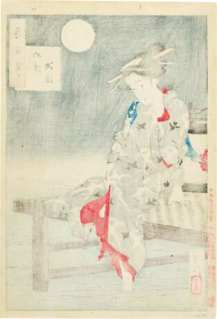 Tsukioka Yoshitoshi (1839-1892) | Ten woodblock prints from the series One Hundred Aspects of the Moon (Tsuki hyakushi) | Meiji period, late 19th century - Foto 14
