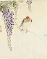 Ohara Koson (1877-1945) | Barn swallow and wisteria; together with a painting of the same subject | Showa period, 20th century