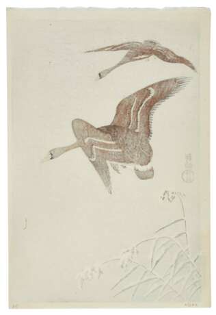Ohara Koson (1877-1945) | Four woodblock prints depicting birds and flowers | Taisho period, early 20th century - Foto 3
