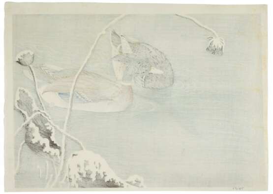 Ohara Koson (1877-1945) | Four woodblock prints depicting birds and flowers | Taisho period, early 20th century - Foto 5