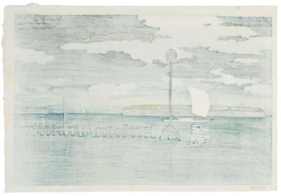 Kawase Hasui (1883-1957) | The Bay off Shinagawa (Shinagawa oki) | Taisho period, early 20th century - Foto 2