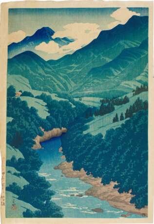 Kawase Hasui (1883-1957) | The River Some, Kai Province (Koshu Somegawa) | Taisho period, early 20th century - фото 1